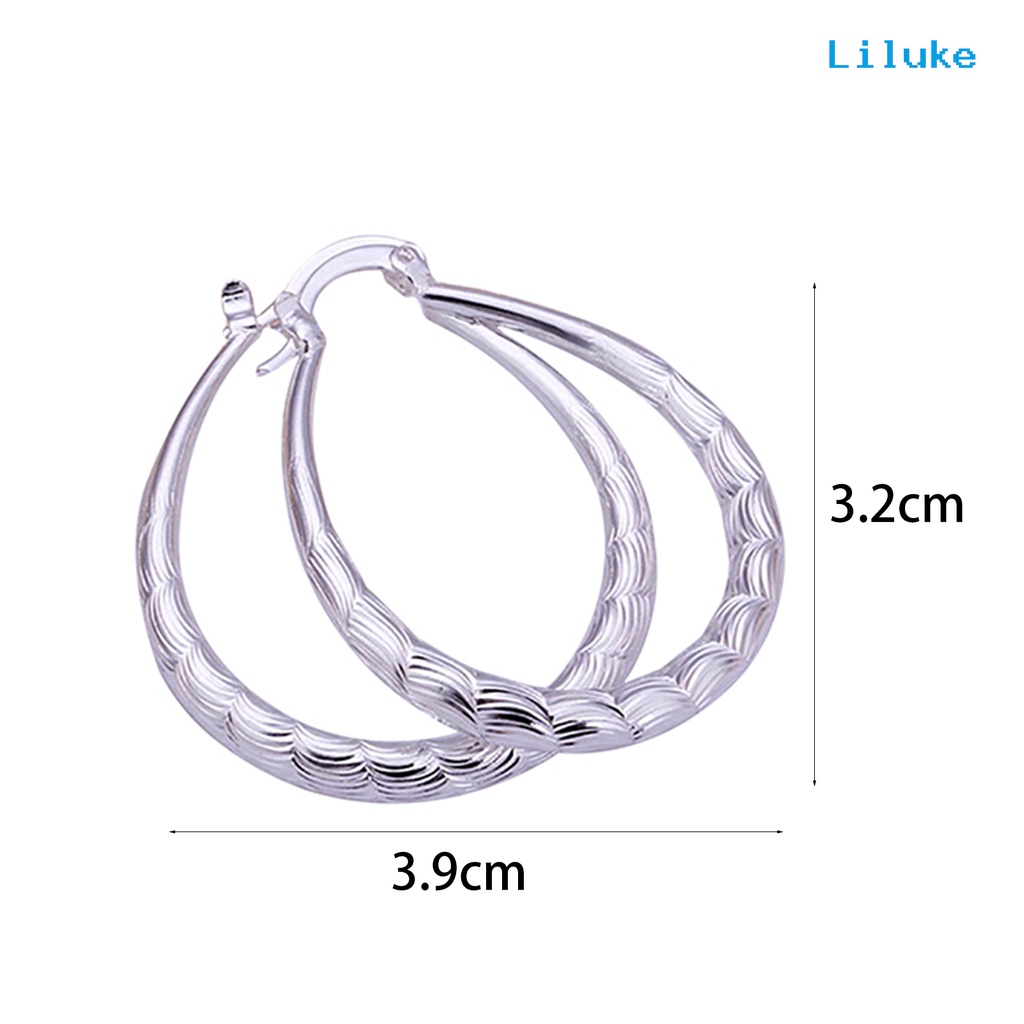 Đôi Khuyên Tai HìNh Chữ U Mạ BạC Đơn GiảN ThờI Trang Cho Nữ