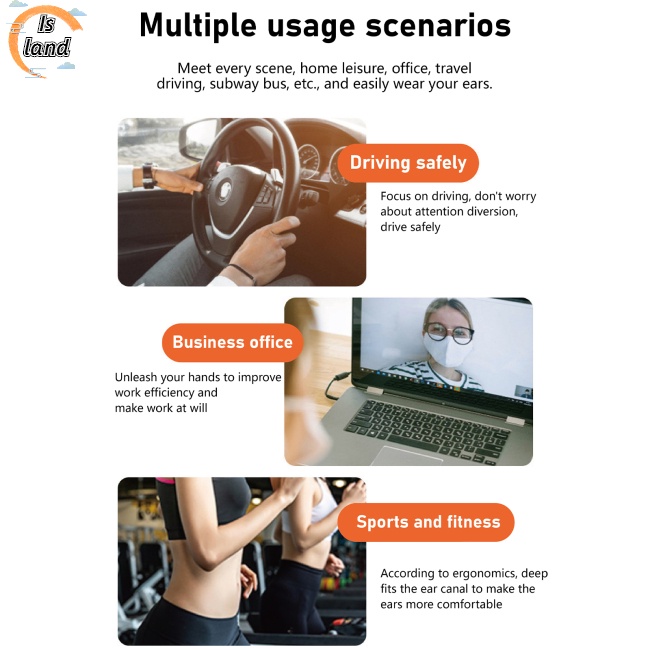 Tai Nghe Không Dây Hi90 Tws Bluetooth 5.0 Thiết Kế Móc Vành Tai Phong Cách Thể Thao