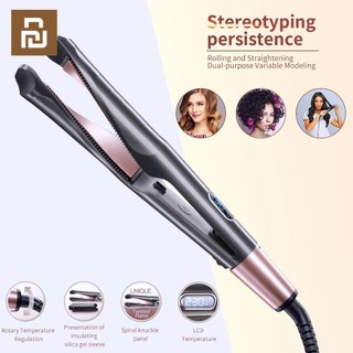 Xiaomi Youpin Duỗi tóc làm tóc điện gia nhiệt nẹp uốn thẳng kép tự động xoắn ốc uốn xoăn xoay máy uốn tóc