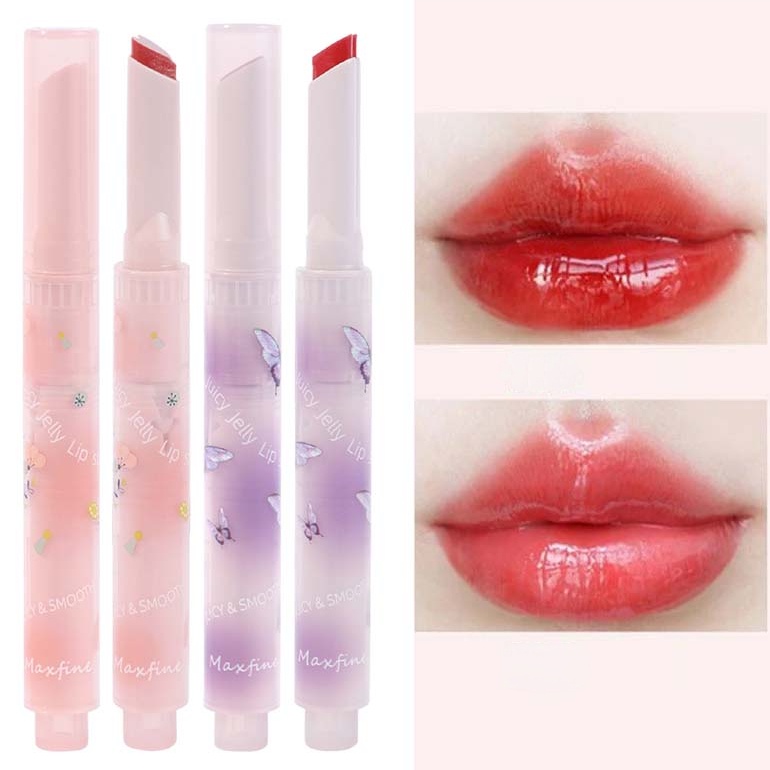 Son Môi Dạng Thạch 4 Màu Sắc Tùy Chọn Dưỡng Ẩm Chống Thấm Nước Lâu Trôi