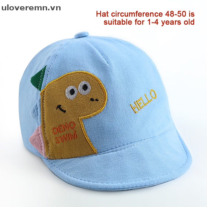 Mũ Lưỡi Trai Hình Khủng Long Chất Liệu Cotton Mềm Mại Cho Bé
