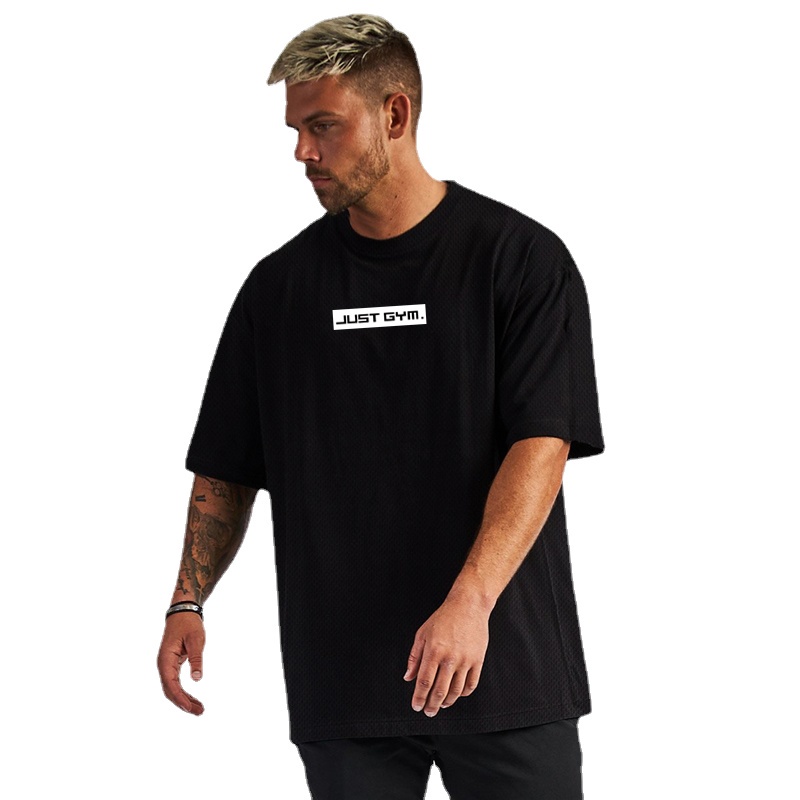 Áo Thun Thể Thao Tay Lỡ Dáng Rộng Thoáng Khí Nhanh Khô Thời Trang Mùa Hè Hàn Quốc