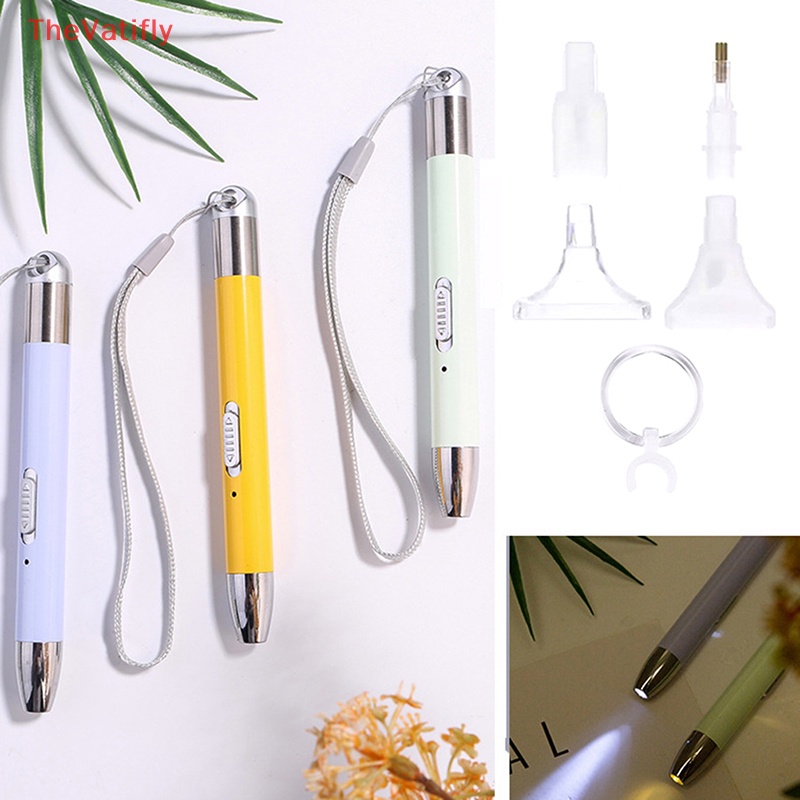 Bút Khoan Kim Cương 5D Sạc USB 2 Chế Độ Sáng Không Cần Cáp USB