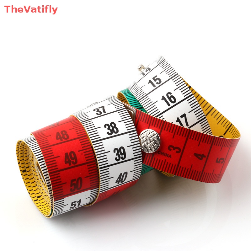 [Thevalifly] Cuộn Thước Dây Mềm Chất Lượng Cao Dài 1.5m Có Thước Dây Khóa Cho Thợ May