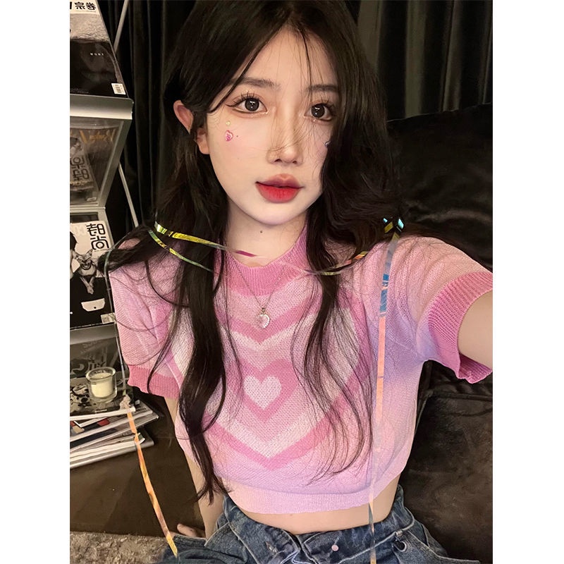 Áo Dệt Kim Thiết Kế Ngọt Ngào Thời Trang Mùa Hè Cho Nữ