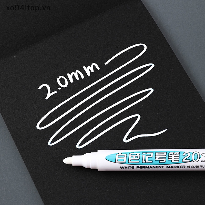 1 / 3 Bút Lông Màu Trắng Ngòi 2mm