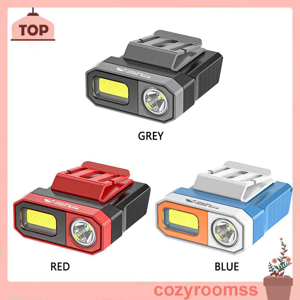 Đèn Pha LED COB Cảm Ứng Chống Thấm Nước Có Kẹp Mũ Lưỡi Trai