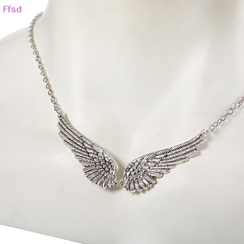 {Ffsd} Vòng cổ Mặt Hình Cánh Thiên Thần Bằng Hợp Kim Trang Sức Thời Trang Cổ Điển Cho Nữ * Bán Chạy