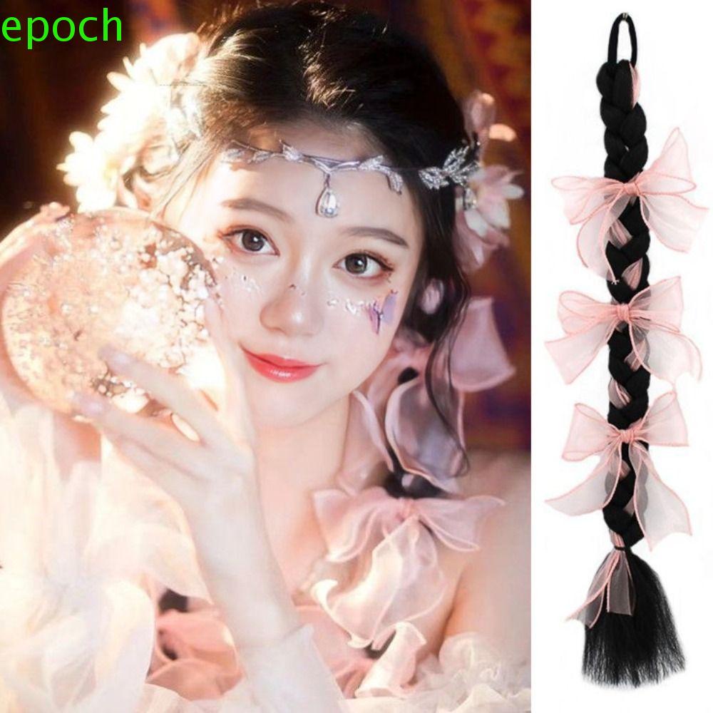Epoch Tóc Giả Thắt Bím Đuôi Ngựa Bằng Sợi Tổng Hợp Chất Lượng Cao Dành Cho Nữ