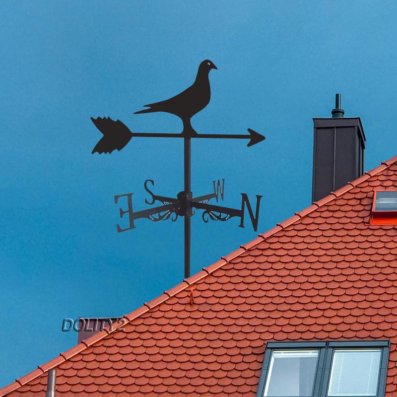 [Dolity2] Dụng Cụ Đo Hướng Gió Bằng Sắt Rèn Luyện Thời Tiết Cho Sân Vườn