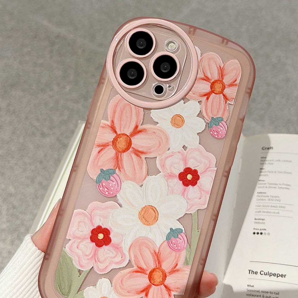 Ốp Điện Thoại TPU Mềm Chống Sốc Chống Trượt Họa Tiết Hoa Cho IPhone 14 Pro Max 13 12 11 Pro Max XS XR 7 8 Plus