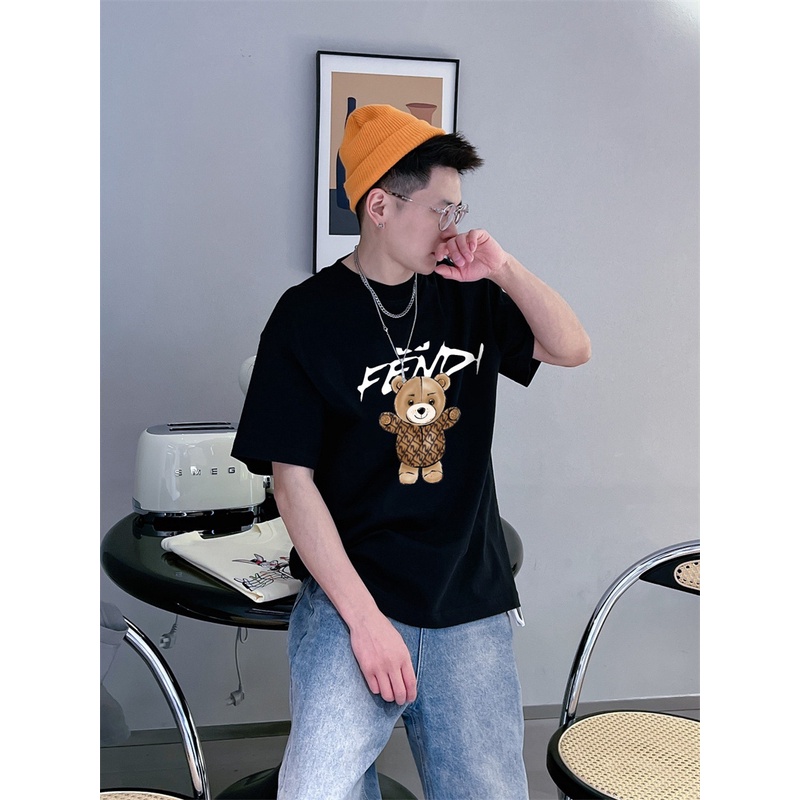 Áo Thun Tay Ngắn In Hình Gấu Thời Trang Chất Lượng Cao ##