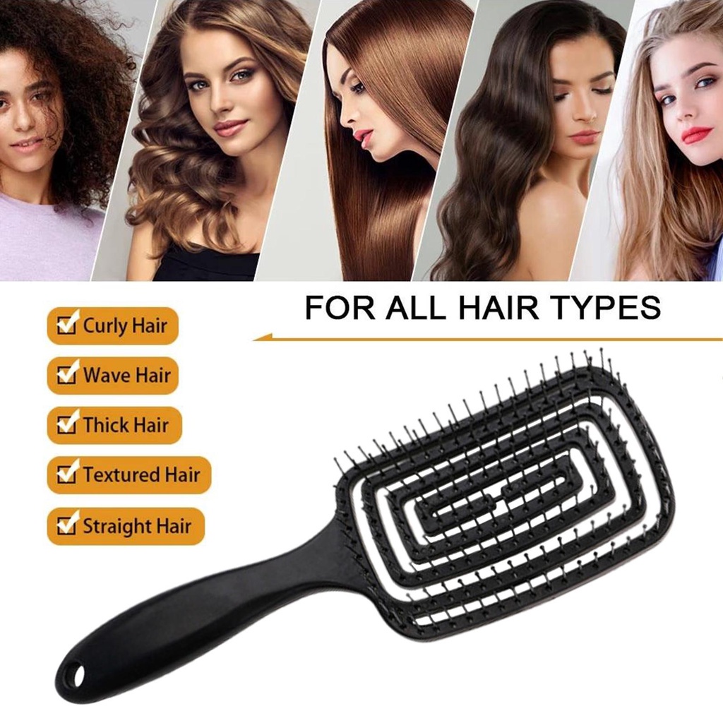 Lược Chải Tóc Massage Da Đầu Bằng Nylon Cho Salon X4R4