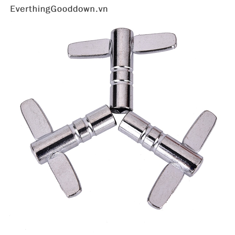 Everthinggooddown 3 Phím Điều Chỉnh Tông Da Trống Bằng Kim Loại Bền Hình Vuông