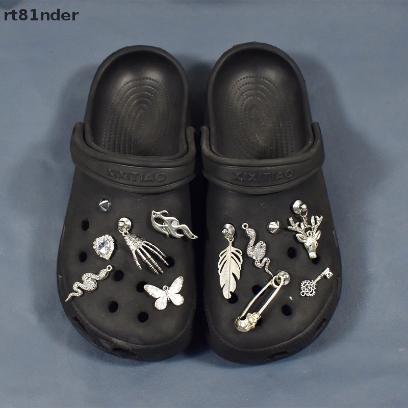 Rt 1 Set Phụ Kiện Trang Trí Giày Croc DIY Phong Cách Punk Cho Bé