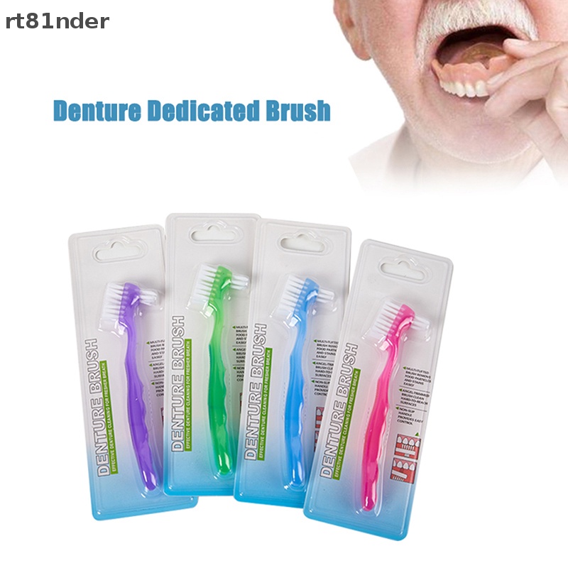 Bàn Chải Nhựa rt Denture Có Tay Cầm Bằng Nhựa Tiện Dụng Cho Nam Và Nữ