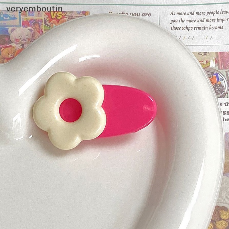 Kẹp Tóc Mái Hông Hình Hoa Màu Hồng Dễ Thương Cho Nữ