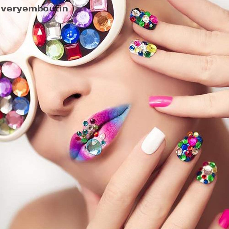 1 Tấm Nhãn Dán Mặt Trang Sức Đính Đá Pha Lê Tự Dính DIY