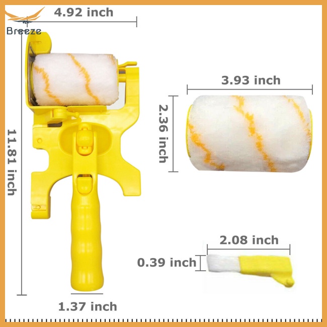 Bàn Chải Lăn Sơn Cắt Cạnh Với Tay Cầm Xoay Đa Năng An Toàn Tháo Gỡ Dễ Dàng