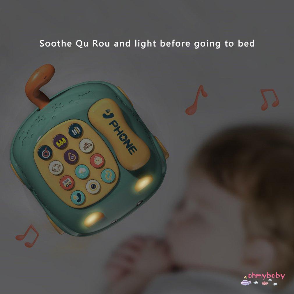 [OMB] Trẻ Em Montessori Điện Thoại Đồ Chơi Giáo Dục Sớm Âm Nhạc Truyện Máy Sơ Sinh Mô Phỏng Quà Tặng [Z/10]