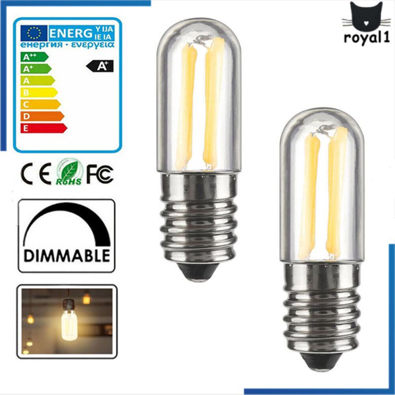 LED Mini E14 1W 2W 3W Dimmable tủ lạnh tủ đông bóng đèn dây tóc 220V royal1.vn