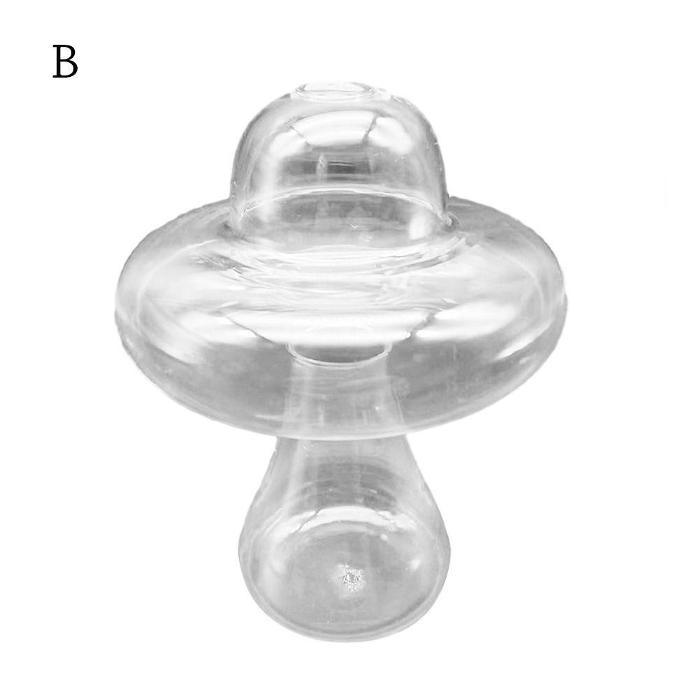 Bình Hoa Thủy Tinh Trong Suốt Hình Cây Nấm Thiết Kế Đơn Giản Trang Trí Nhà