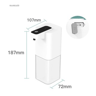 【GRCEKRIN】400ml Soap Dispenser USB Automatic Foam Soap Dispenser Infrared Motion Sensor
