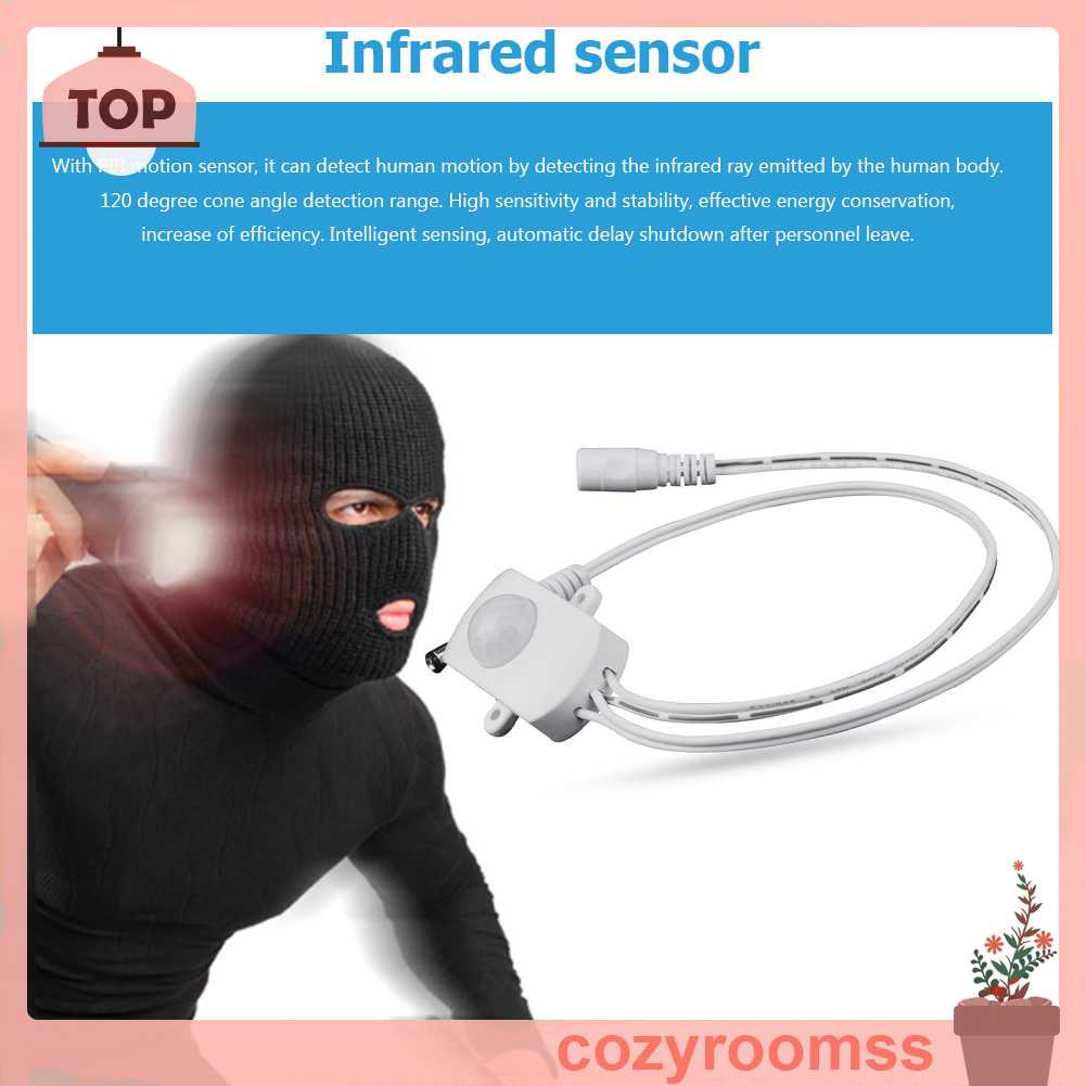 Cảm Biến Chuyển Động Hồng Ngoại PIR DC 5-24V Cho Dây Đèn