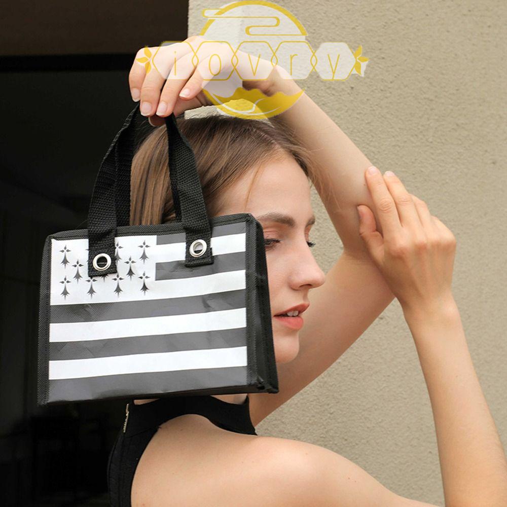 Túi Xách Mua Sắm Bằng Vải Không Dệt Sức Chứa Lớn In Họa Tiết Hoạt Hình Dễ Thương Cho Mẹ Và Bé