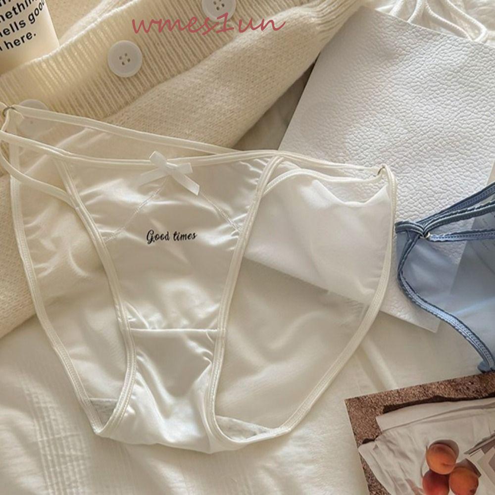 Quần Lót Cotton Satin Phối Lưới Co Giãn Dễ Thương Tùy Chỉnh 15H Phong Cách Hàn Quốc