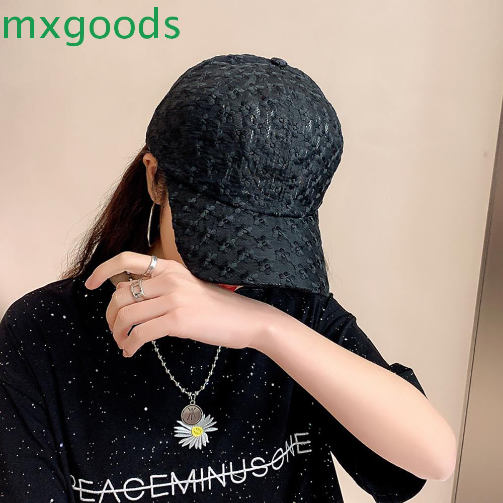 Mũ Lưỡi Trai Phối Lưới Họa Tiết Hoa Phong Cách Hiphop Thời Trang Hàn Quốc