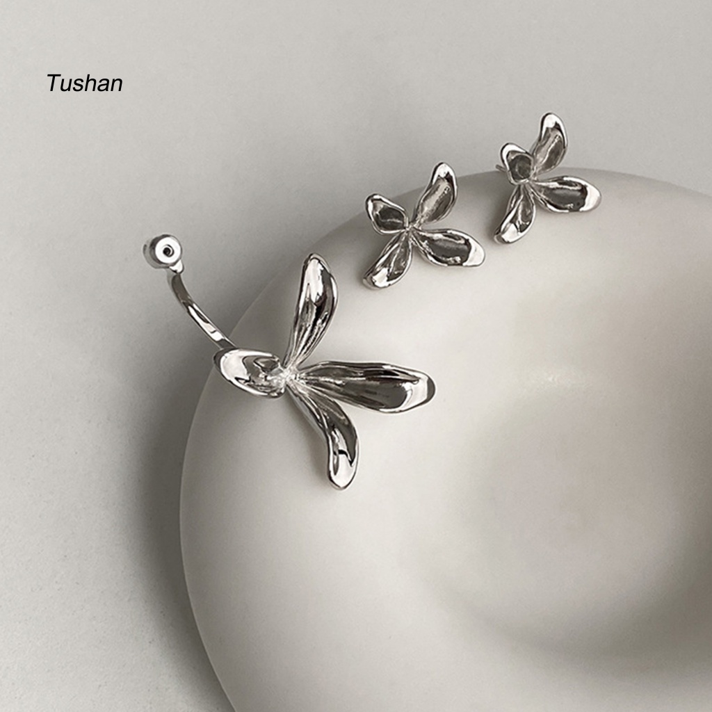 1 Đôi Khuyên Tai Hợp Kim Hình Hoa Không Gây Dị Ứng Thời Trang Cho Nữ