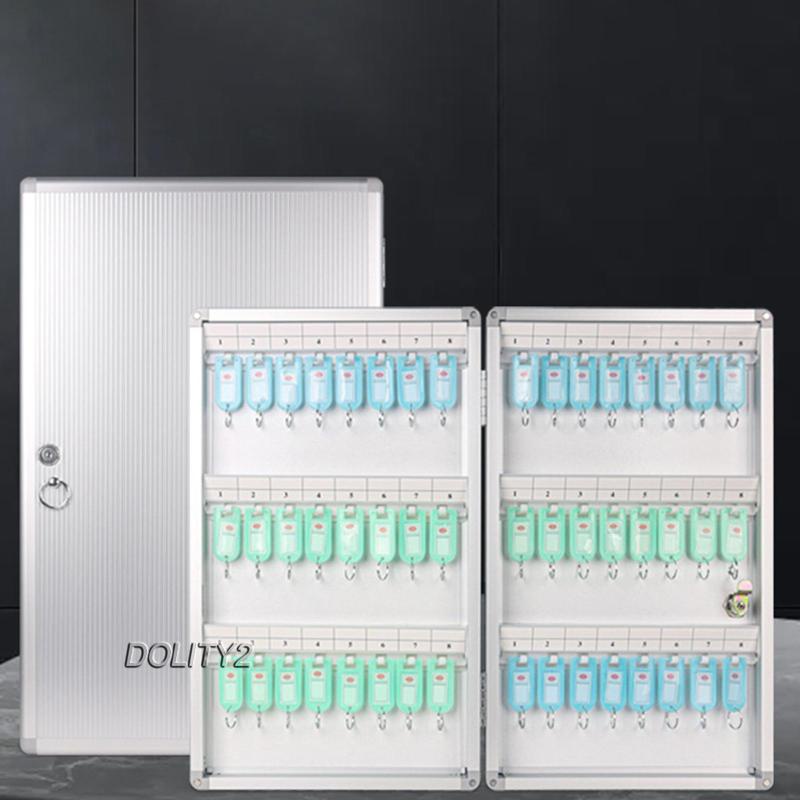 Tủ Đựng Chìa Khóa 48 Nút Bằng Kim Loại Gắn Tường Tiện Dụng Cho Văn Phòng / Nhà Kho