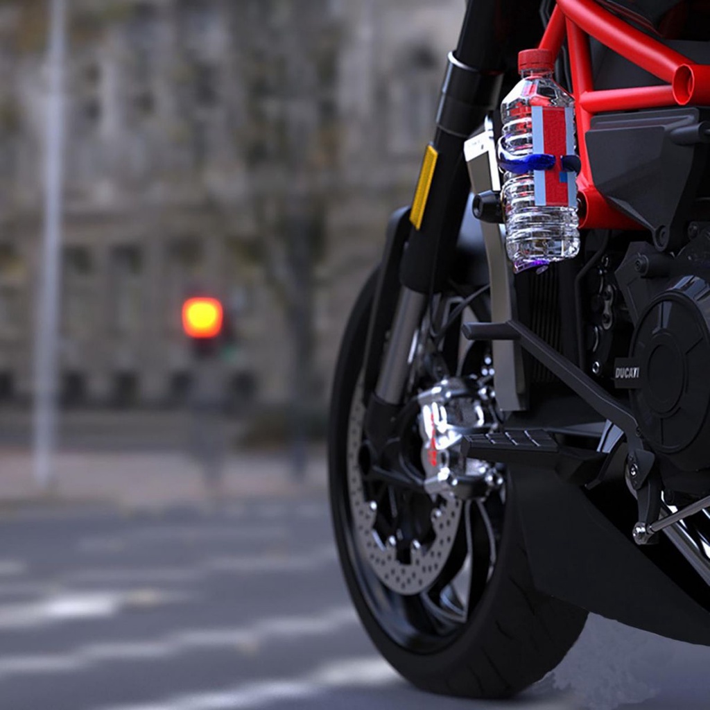 Giá Đỡ Bình Nước Bằng Titan Có Thể Gập Lại Cho Xe Mô Tô / ATV / Scooter