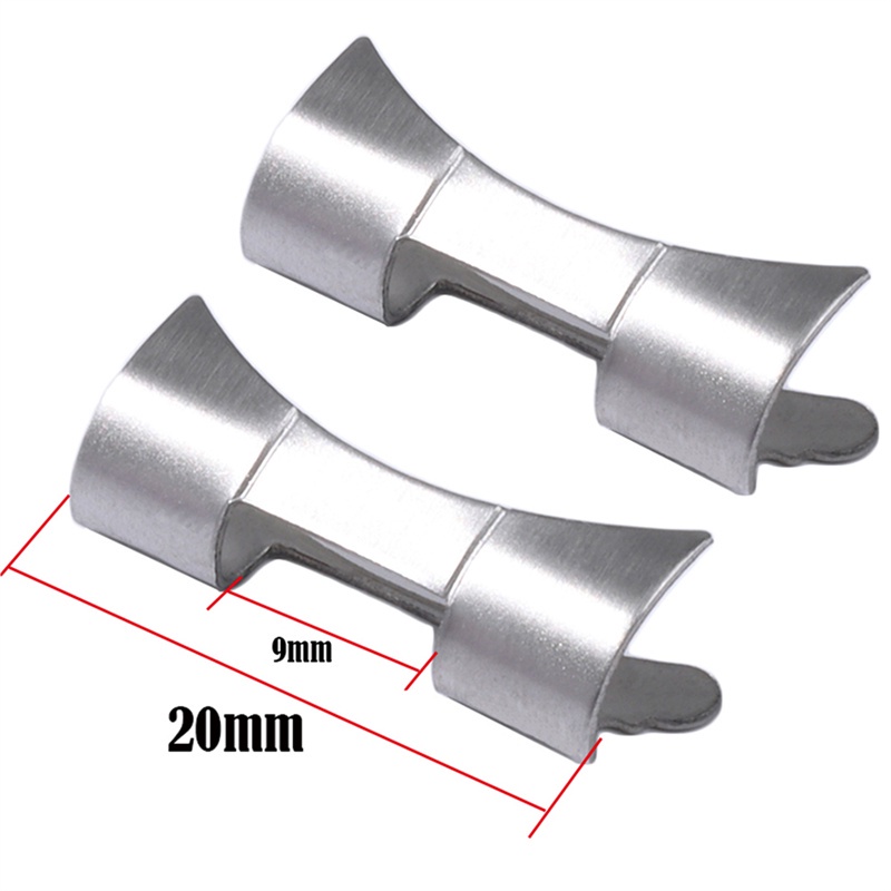 Set 2 Đầu Nối Cong Bằng Thép Không Gỉ 20mm 22mm Chuyên Dụng Cho Đồng Hồ Đeo Tay SKX009 SKX007 Arc Rolex