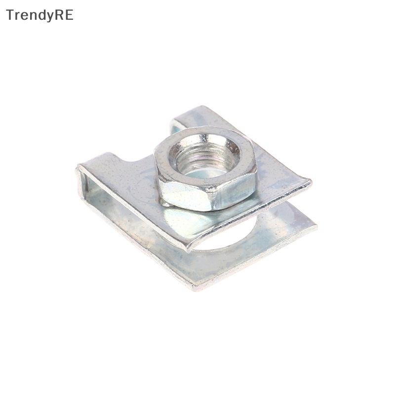 Set 10 Đinh Tán Nhựa 6mm Gắn Biển Số Xe Ô Tô