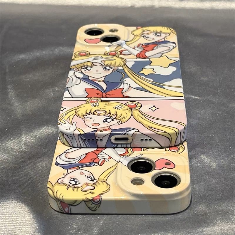 Ốp Điện Thoại Siêu Mỏng Họa Tiết Thủy Thủ Mặt Trăng Dễ Thương Cho iPhone12 XR13XS 1411 / Pro 5CJZ