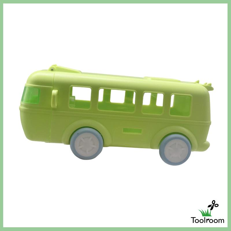 Bình Nước Hình Xe Buýt Kèm Ống Hút Và Dây Đeo Dung Tích 500ml Cho Bé