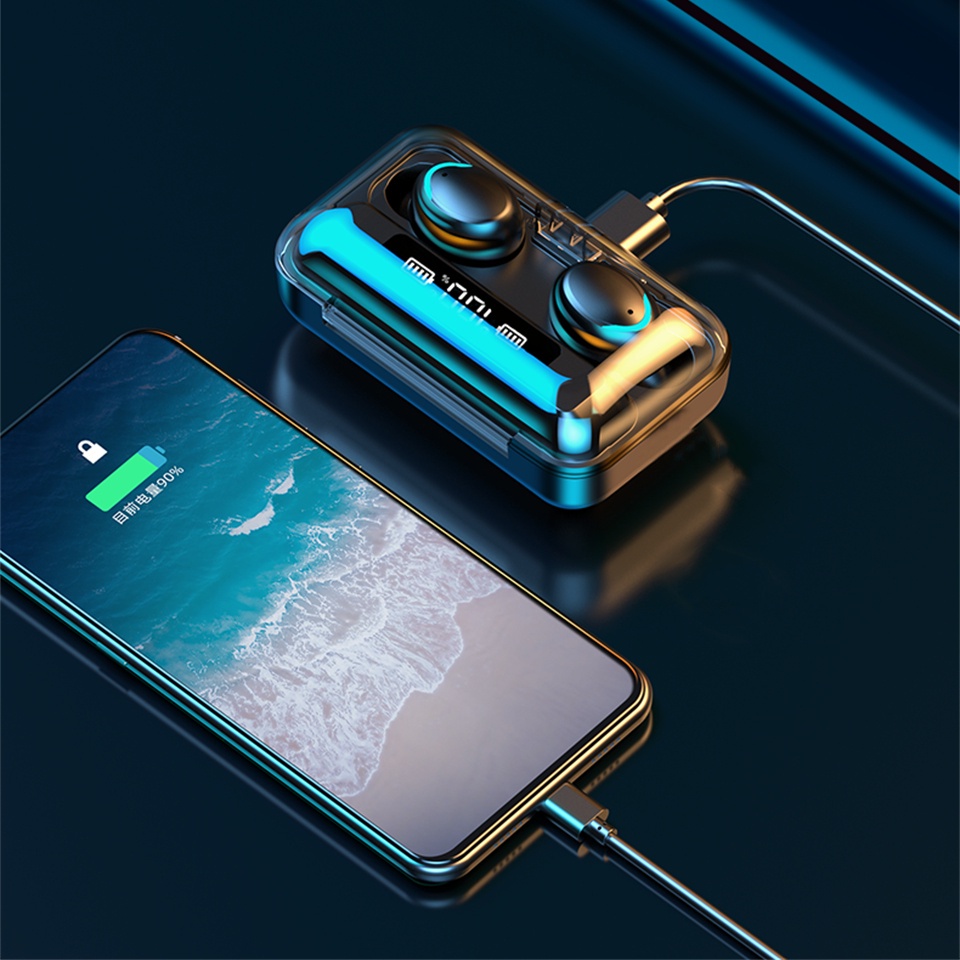 Tai Nghe Bluetooth Không Dây F9-5 TWS 9D Chống Thấm Nước Chất Lượng Cao