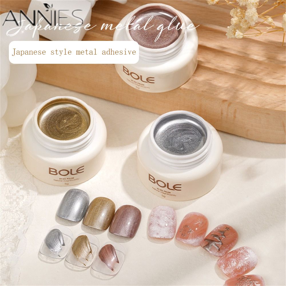 Móng tay keo 2023 mới Kim loại keo móng tay móc cạnh vàng dây móng tay dầu keo bạc sơn móng tay keo phototherapy keo