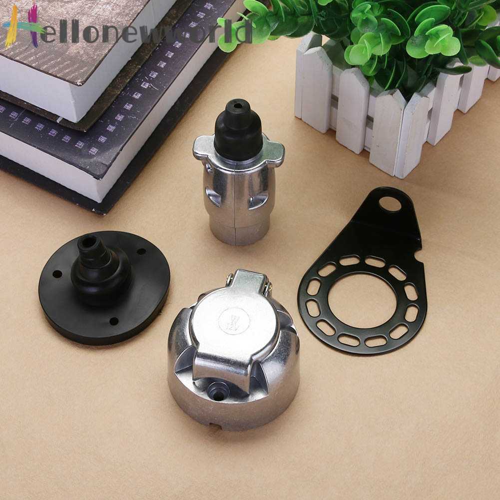 Bộ Đầu Nối 7 Cổng RV Bằng Kim Loại + Ổ Cắm