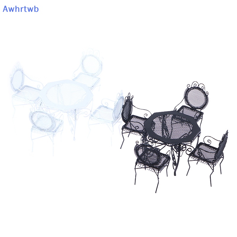 Set 5 Bàn Ăn Bằng Sắt Kiểu Châu Âu Trang Trí Nhà Búp Bê 1: 12 Mới