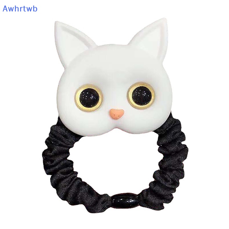 Dây Buộc Tóc Cao Su Co Giãn Hình Mèo Dễ Thương Phong Cách Hàn Quốc Cho Nữ Mới