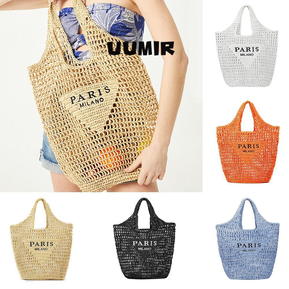 UUMIR Túi Xách Đan Rơm Thời Trang Mùa Hè Cho Nữ