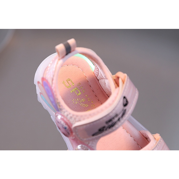 Giày Xăng Đan Đi Biển Thoáng Khí Chống Va Chạm Có Đèn Thời Trang Mùa Hè 2023 Cho Bé