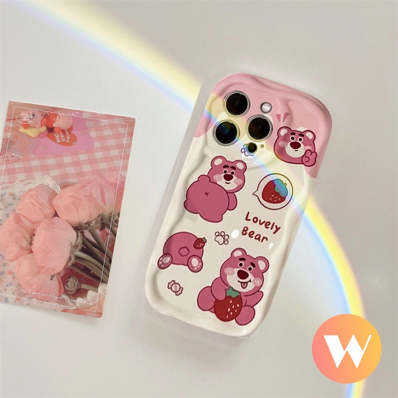 Ốp Điện Thoại TPU Mềm Viền Cong In Hình Doraemon / Dâu Tây 3D Cho IPhone 11 12 14 13 Pro Max X XS Max 7 8 6s 6 Plus XR SE 2020