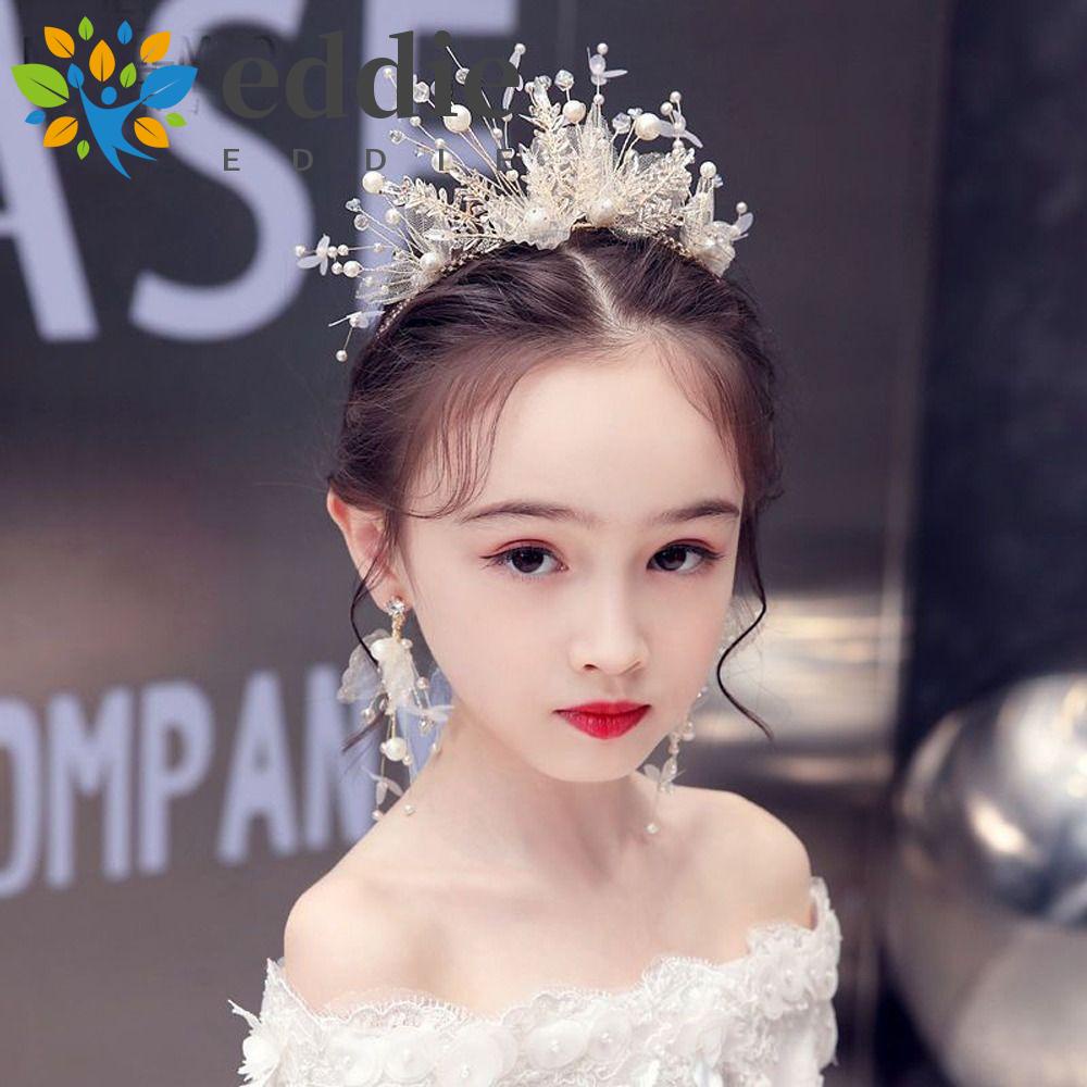 Bộ Khuyên Tai Và Băng Đô Cài Tóc Dạng Vương Miện 26Eddie Thanh Lịch Dành Cho Bạn Nữ Dự TiệcBăng Đô Cài Tóc Thiết Kế Dễ Thương