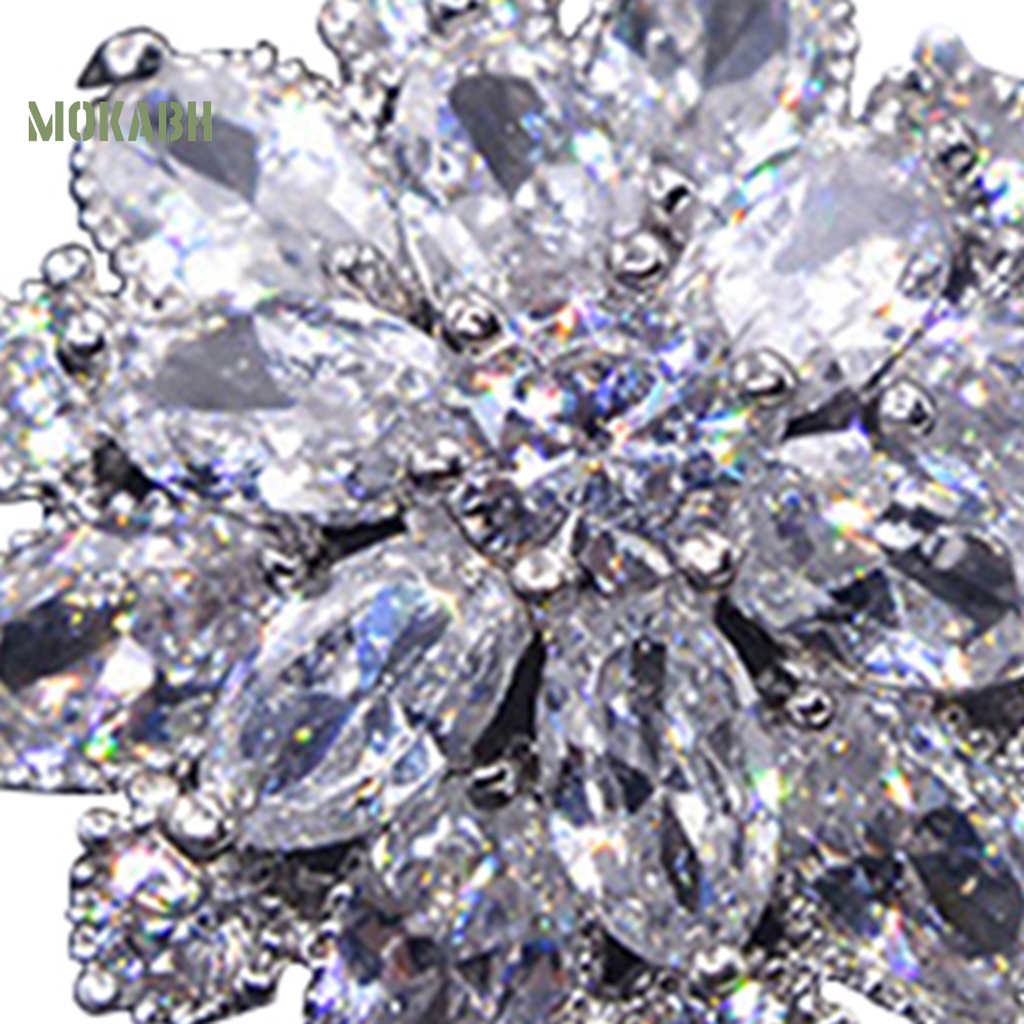 1 Đôi Bông Tai Hoa Đính Đá Thời Trang Dành Cho Nữ