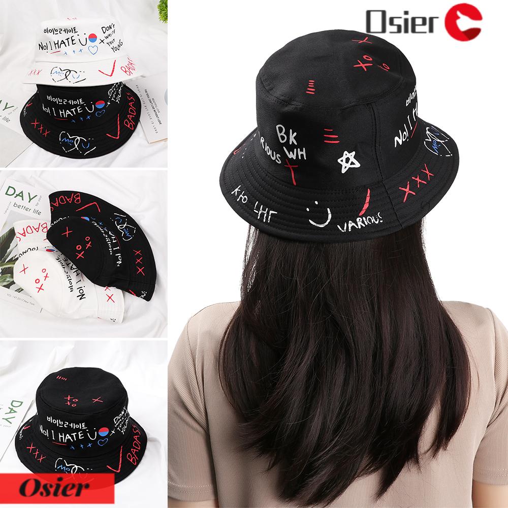 Mũ Bucket Phong Cách Hip Hop Harajuku Ngoài Trời Mùa Hè 1