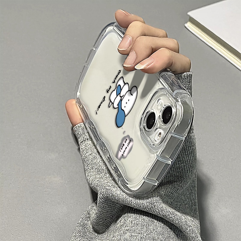 Ốp Điện Thoại Silicon TPU Mềm Trong Suốt Họa Tiết Chú Cún Dễ Thương Cho IPhone 14 13 12 11 Pro XS Max X XR 8 + 7 Plus